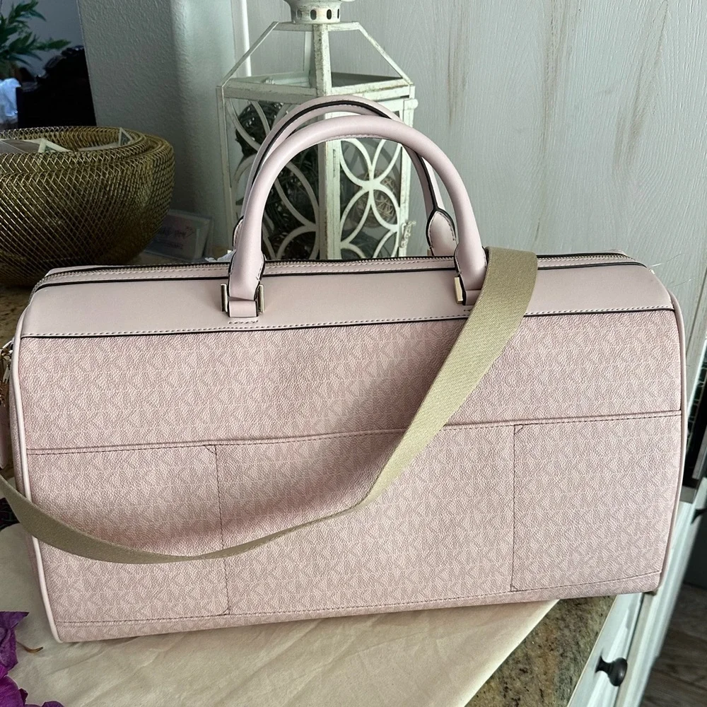 New Michael Kors Jet Set Travel Extra-Large Signature Logo Duffel Bag